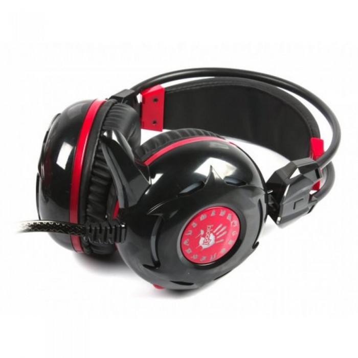G300 A4 Tech BLOODY Comfort Glare Gaming Headphone Black and Red